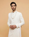 Warm White Royal Sherwani Set